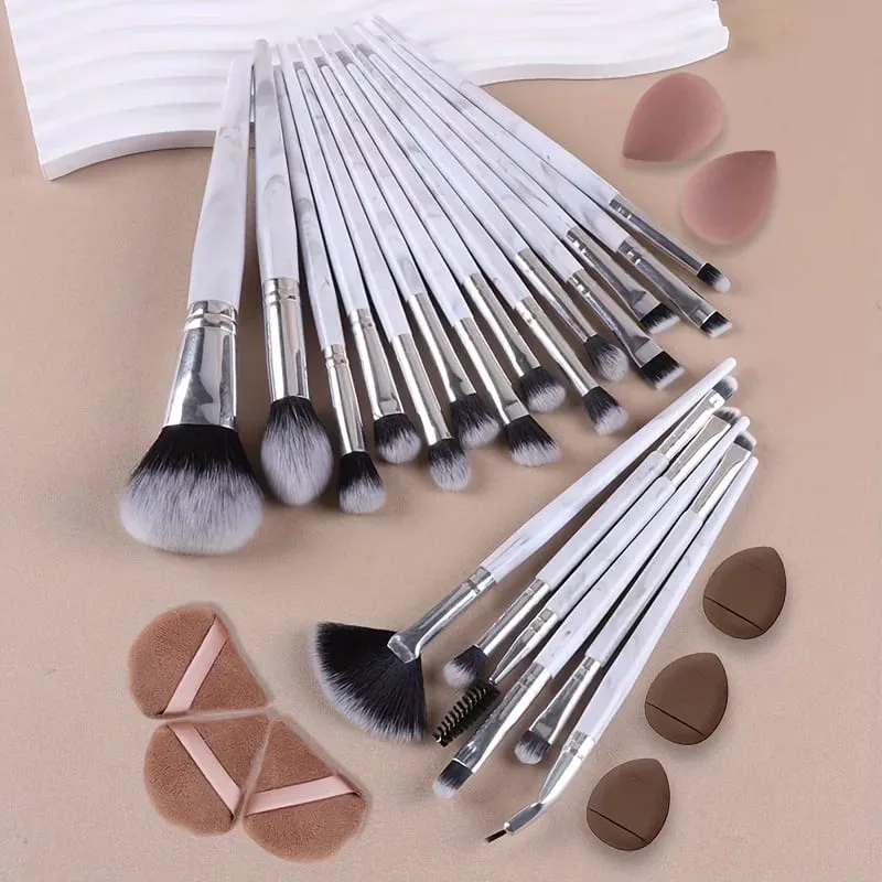28pcs Ultimate Makeup Brush Set with Large Powder Blush Contour Foundation Concealer & Eyeshadow Brushes - Includes Water Dr — image 5