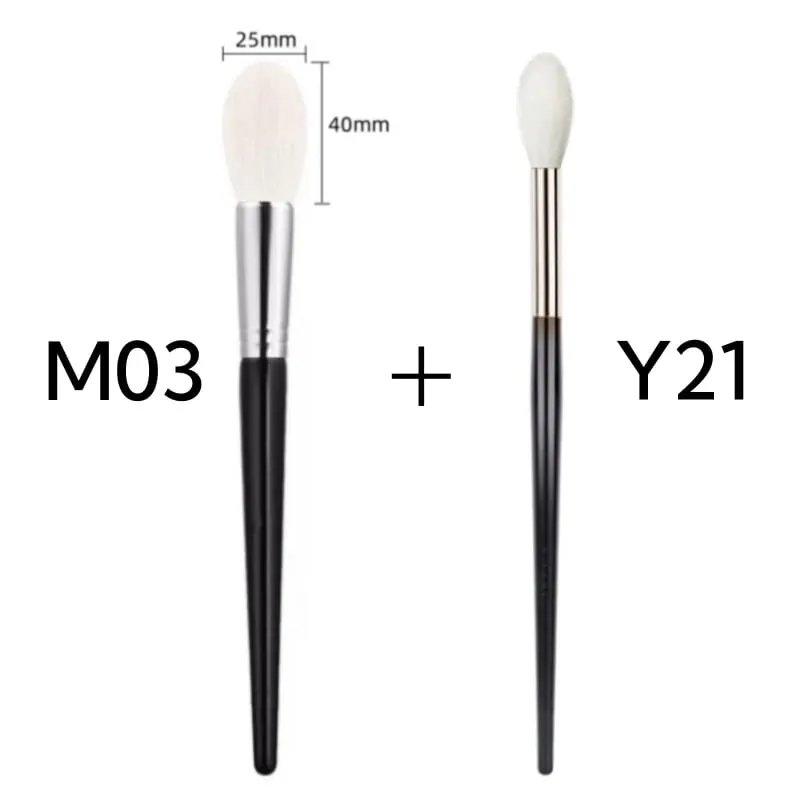 Highlighter Brush Makeup Natural Goat Hair Blending Blusher Make Up Brushes Beauty Tools