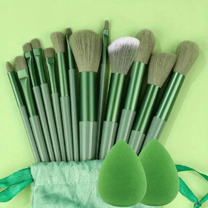 13Pcs Soft Fluffy Makeup Brushes Set for Cosmetics Foundation Blush Powder Eyeshadow Kabuki Blending with Makeup Sponge Egg — image 20