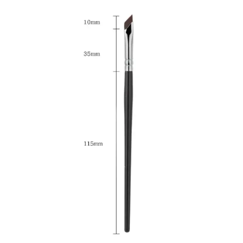 1-16pcs อัพเกรดใบมีดแปรงอายไลเนอร์ Ultra Thin Fine มุมแบน Eyebrow แปรง Brow Place แปรงแต่งหน้าที่แม่นยำรายละเอียดแปรง