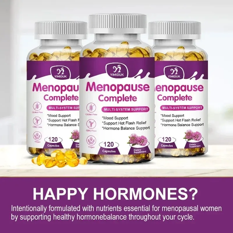 Advanced Menopause Complete Capsules Support Soothes Joint Discomfort Heart Health & Cognitive Function GMP Certified Vegan