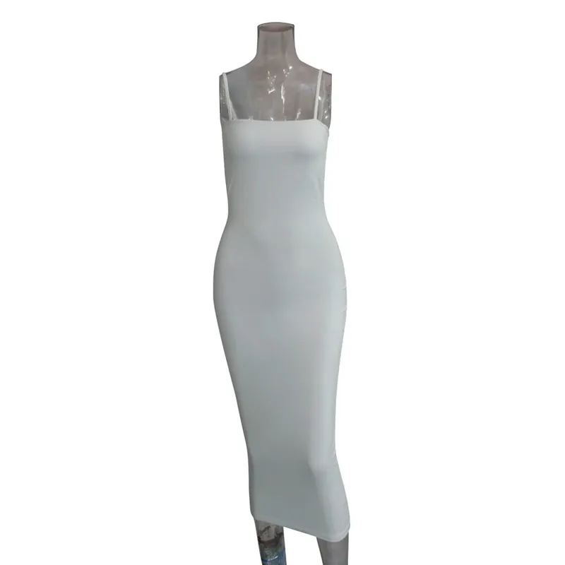 JZ461 Vestido de verano para mujer, vestidos largos con tirantes, vestido Sexy con tirantes para Club