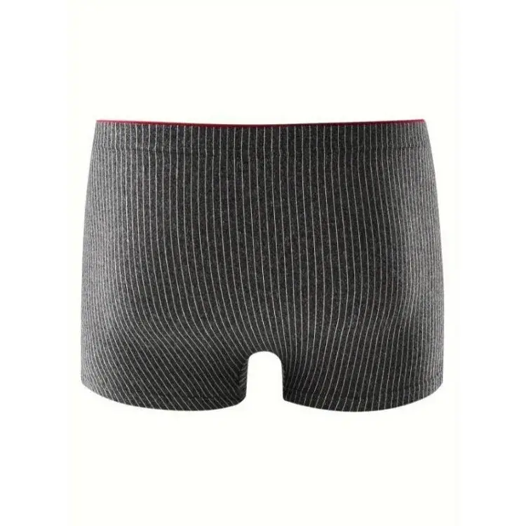Boxer da uomo intimo morbido, traspirante e confortevole slip a righe personalità alla moda casual boxer larghi mutandine alla moda