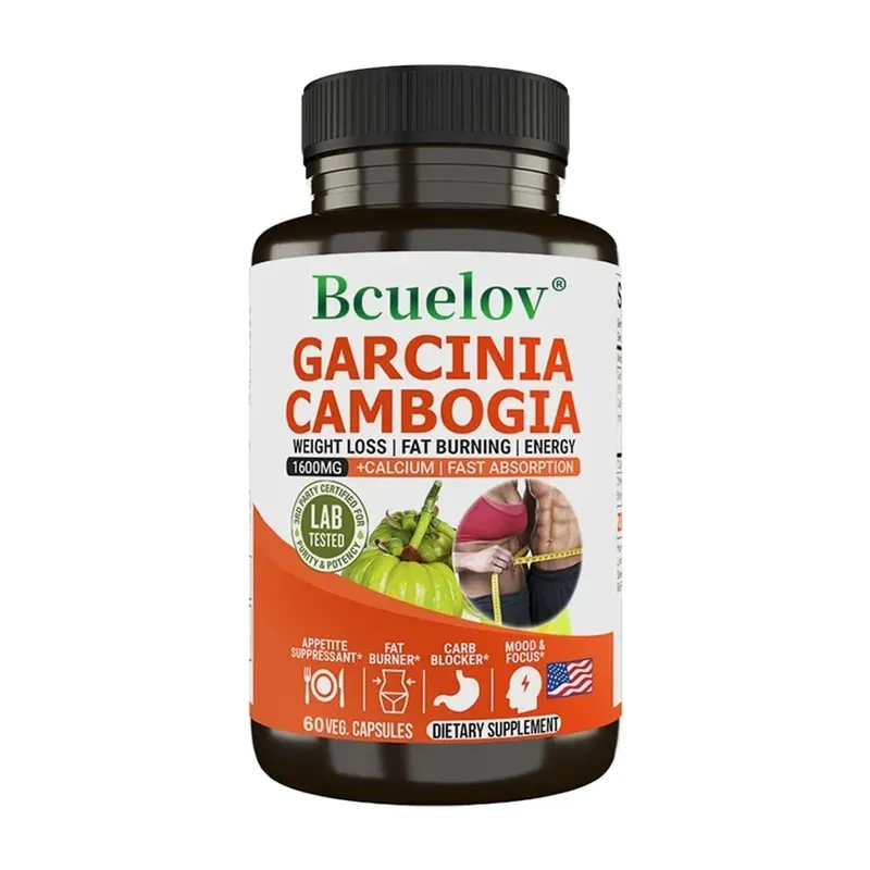 Bcuelov Garcinia Cambogia Capsule for Women & Men Fat Burning Intestinal Cleansing weight Management Supplement NON-GMO