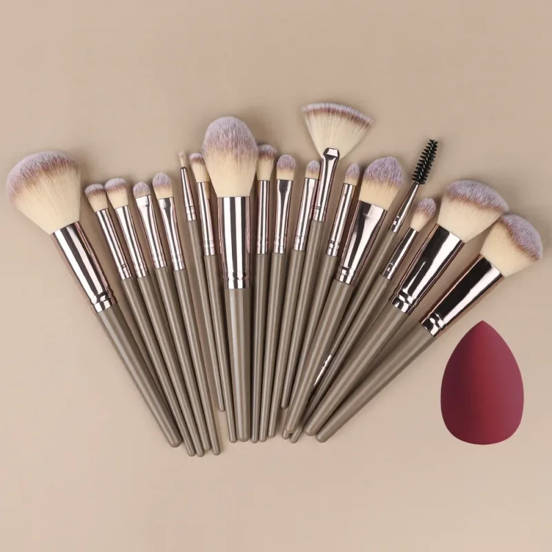 20Pcs Makeup Brushes Set Professional Super soft detail Blush highlighter Foundation Concealer Eyeshadow Brush Women Beauty Tool