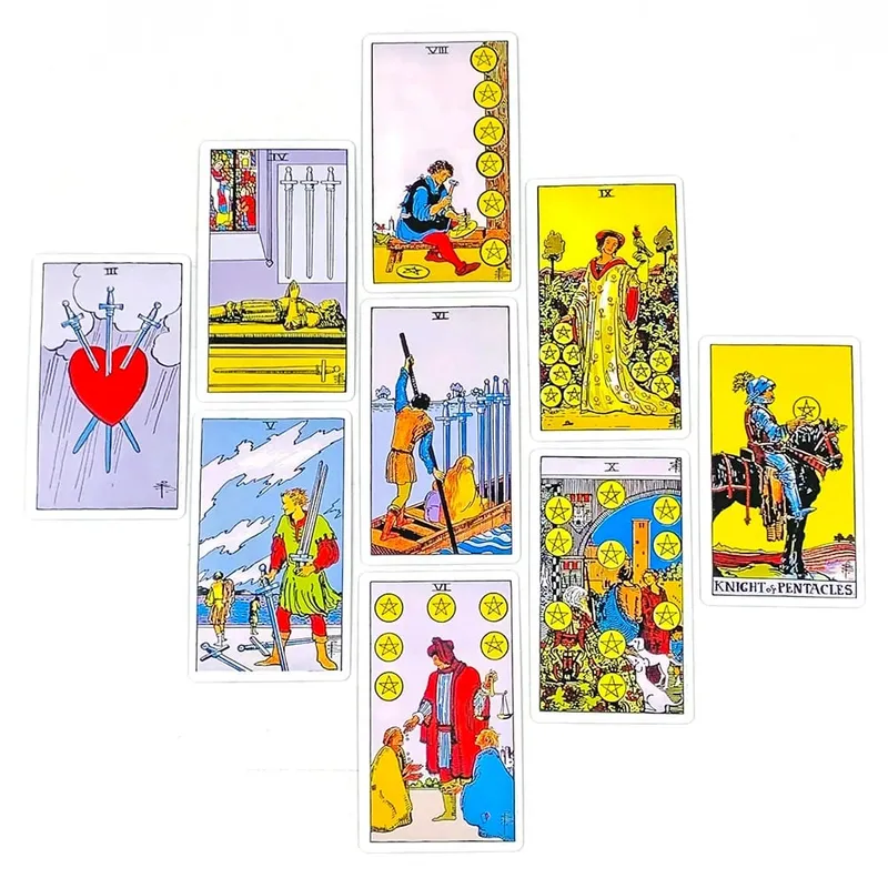 English/Spanish Version Classic The Rider Tarot Card Prediction Divination Board Game Toy Holiday Games Waite Tarot Deck Booklet — image 5