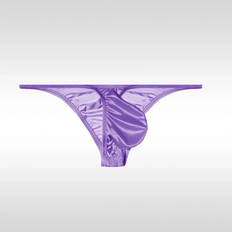 Men's Underwear Ice Silk Low Rise Sexy Bikini Briefs