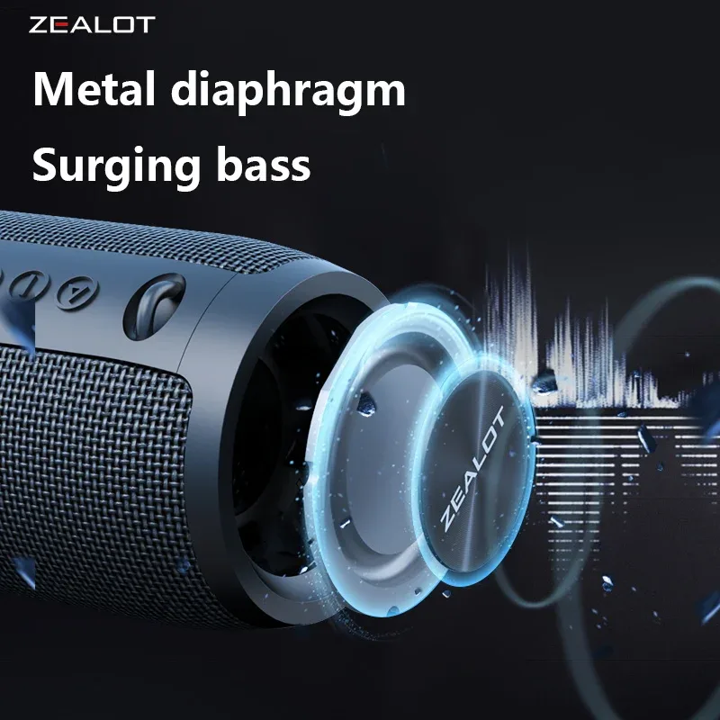 Głośniki bezprzewodowe S51 Pro 40 W Zewnętrzny przenośny głośnik z subwooferem Bateria 5200 mAh 24 godziny odtwarzania Głośne stereo.