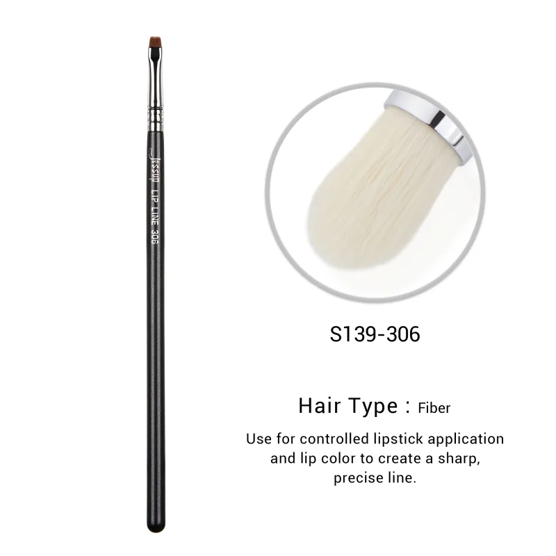 Jessup Lip Brush Professional Lip Makeup Brushes for Lipstick Streak-Free Application Small Tongue Shape Contour Define Lips