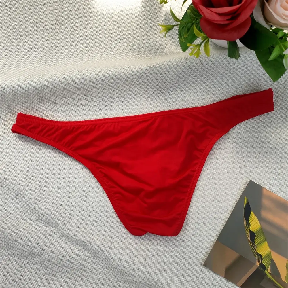 Seluar dalam Bikini Ketat Seksi Ketat Seluar Dalam Lutsinar Lelaki Sutera Ais Seluar Dalam Ultra Nipis Bersaiz Besar