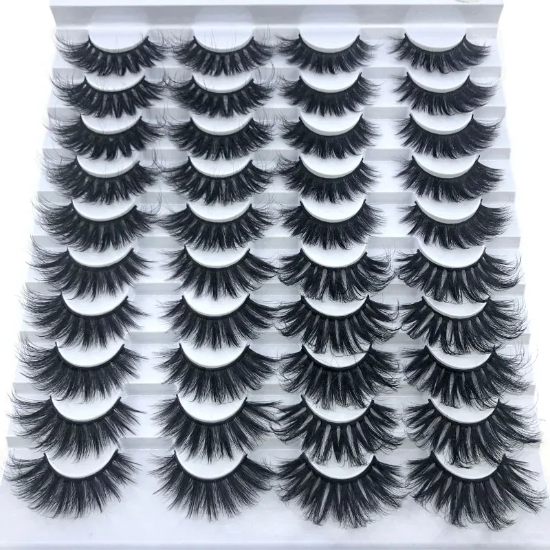 16 Pairs 3D Mink Hair False Eyelashes Natural/Thick Long Eye Lashes Wispy Makeup Beauty Extension Tools