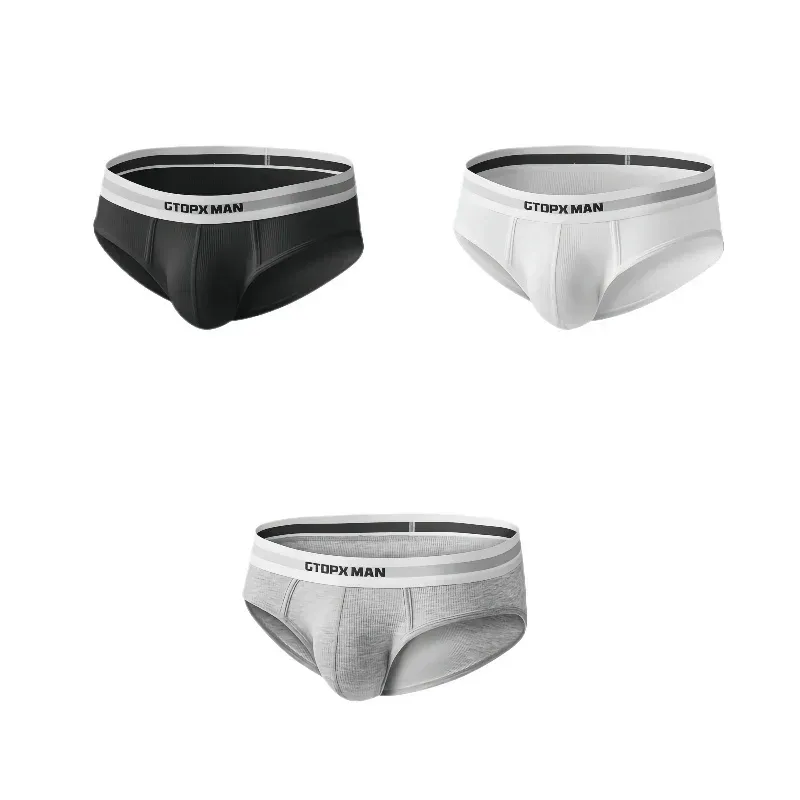 3 pacote de verão única camada roupa interior masculina cuecas de cintura baixa para homens elástico conforto ajuste cuecas ropa interior hombre