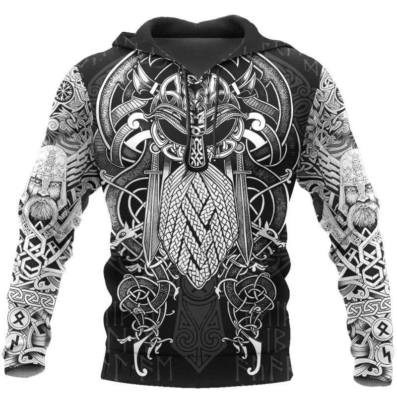 Men's Hooded Sweatshirts Men Vikings Brand Novelty Hoodies and Sweatshirts Fashion Unisex Hoody Oversized Hoodie Leisure New — image 17
