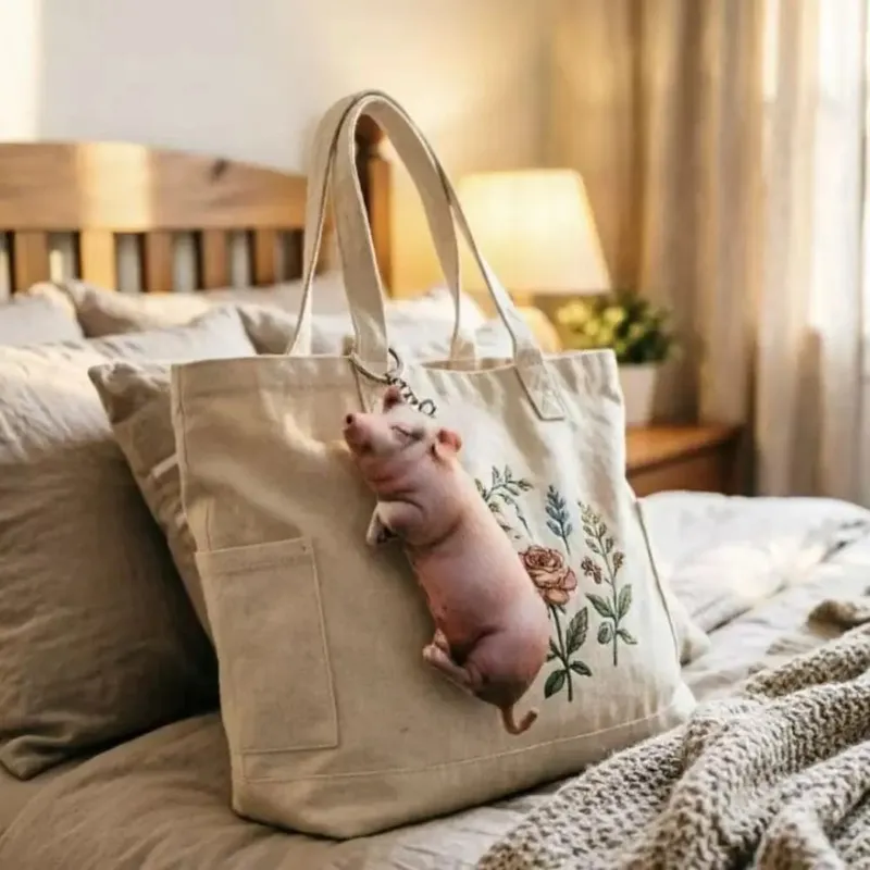 Plush Material Animal Body Pillow PP Cotton Filled Soft Texture Animal Cushion Doll Toys 40cm Size Cute Design Bag Decoration — image 3