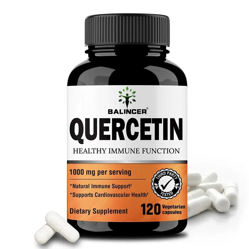 Quercetin Extract - 1000 Mg Supports Immune Cardiovascular and Respiratory Health Antioxidant 120 Capsules