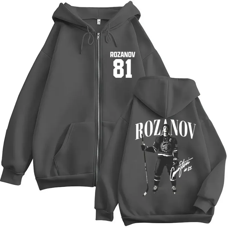Rivalité chauffée Ilya Rozanov 81 sweat à capuche zippé pour hommes femmes Vintage mode Cardigan sweat ample polaire manteaux décontractés Streetwear