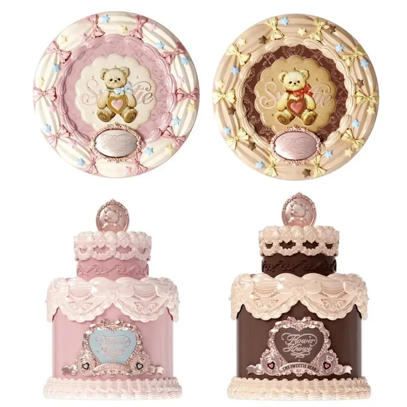 New Arrive Flower Knows The Sweetie Bear Collection Mini Setting Powder Cookie Perfume and Dual Ended Brow Gel and Pencil — image 2
