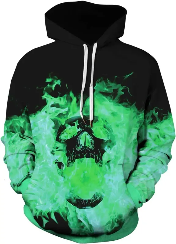 Hoodie Grafik Lelaki Uniseks Cetak Kebaharuan Hoodie, Baju Pullover Corak 3D Dengan Poket, Hoodie Grafik Panas Lengan Panjang Saya