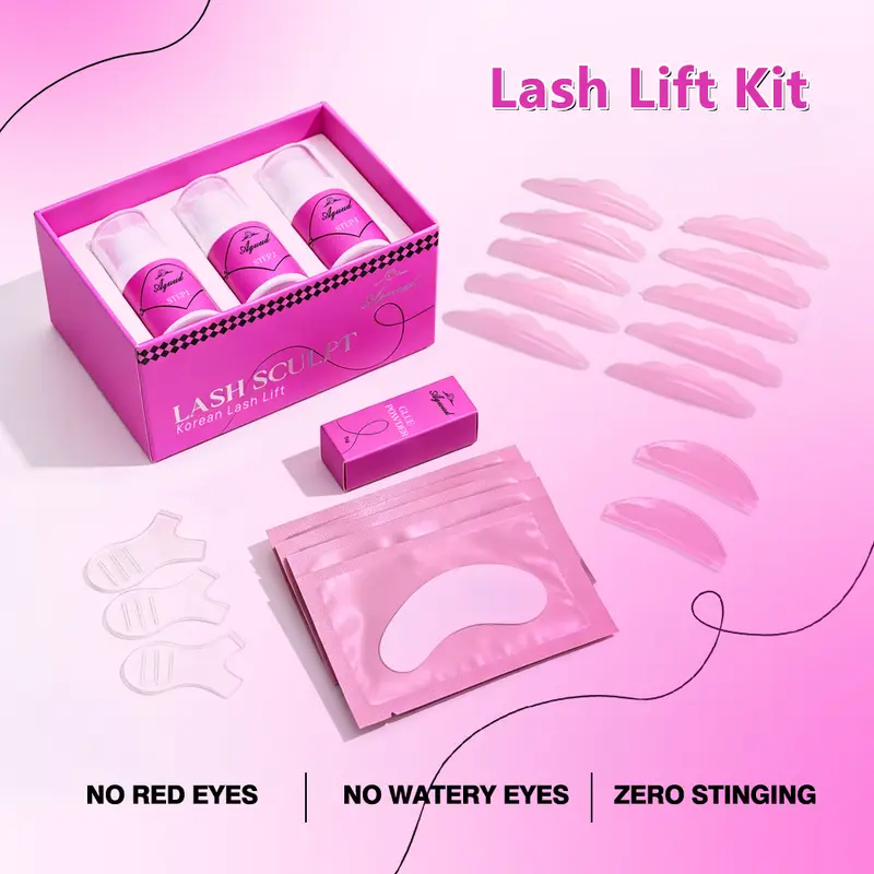 New Upgrade Premium Lash Lift Perm Kit Long Lasting 6-8 Weeks Voluminous Curly Eyelashes Professional Beauty Makeup Supplies