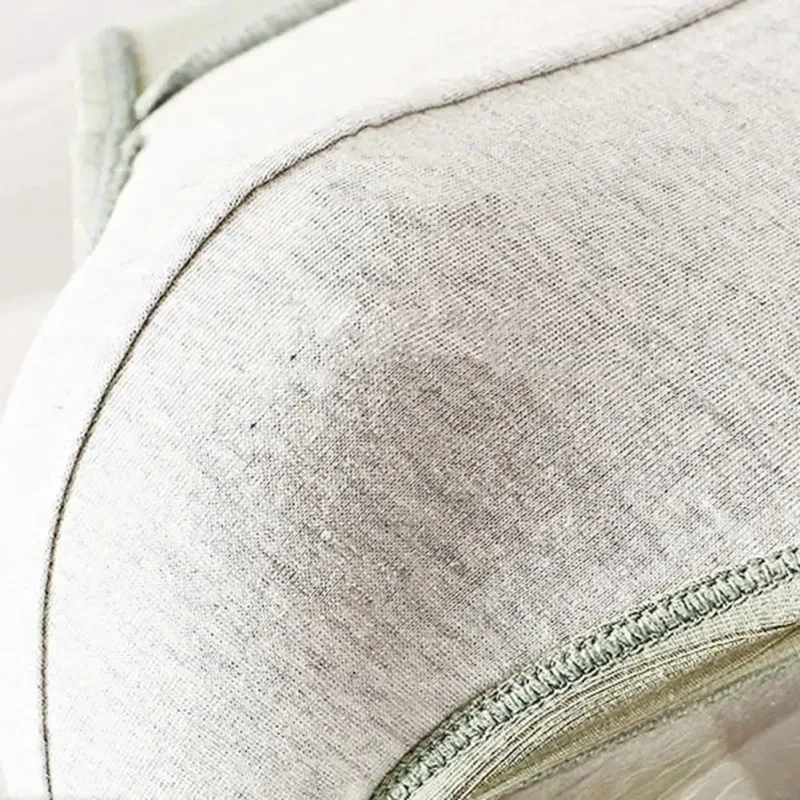 1/3 pçs cuecas masculinas meados de cintura elástica macia respirável anti-séptico u convexo listrado cor sólida casual cuecas masculinas
