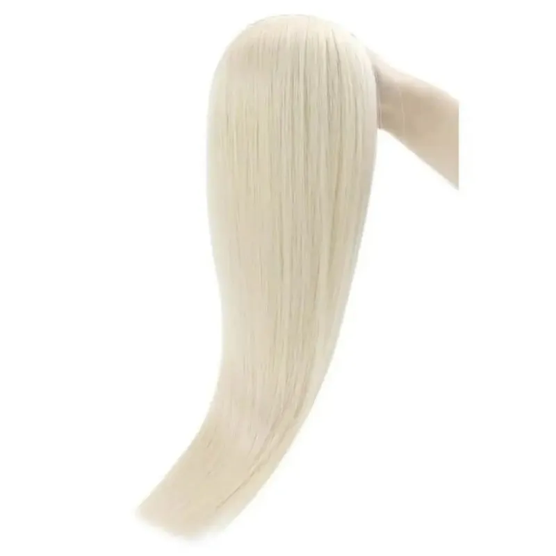 [12 Months] Ugeat Virgin Injection Tape Extension Wear Invisible Platinum Blonde 10A Grade Durable Longevity
