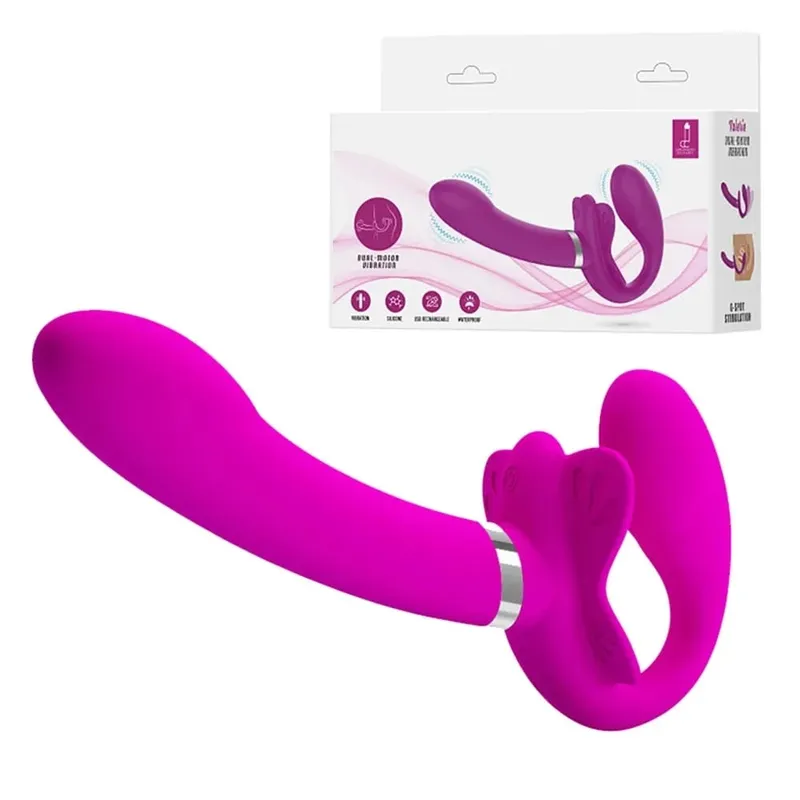 Strapless Strap-on Dildo Vibrators for Women Double-heads Vibrating Penis Lesbian Erotic Toys for Adult Sex Toys for Couples — image 8