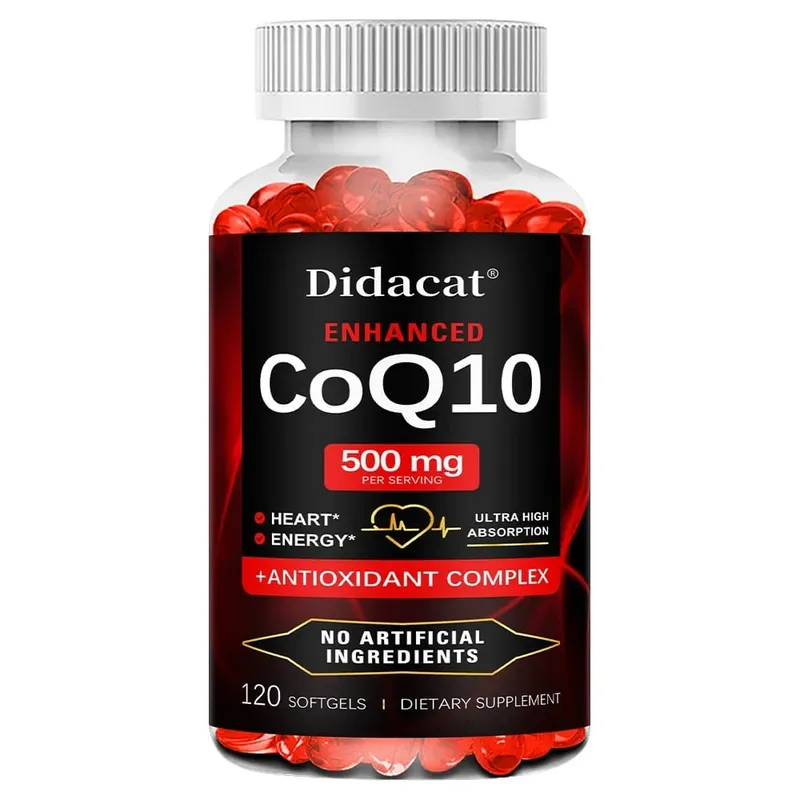 High Absorption Ubiquinol CoQ10 500MG-Heart Health&Energy Production - Nutritional Supplements with Coenzyme Q10