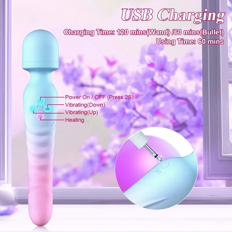 3 IN 1 Mode Powerful Vibrator AV Sex Machine Magic Wand Clitoris G Spot Stimulator Female Vagina Massager Woman Adults Sex Toys