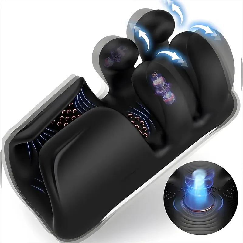 Male Glans Massager Penis Training Stimulation Vibrator for Ejaculation Delay Training Adult Sex Toys for Men