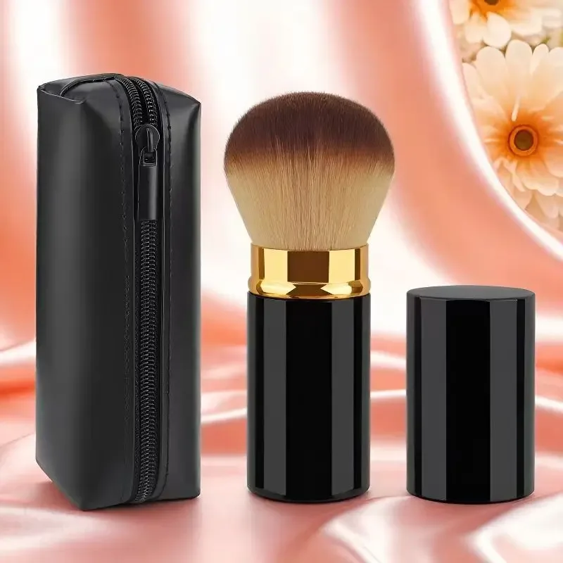 Travel Portable Makeup Brush Set with Storage Bag Blush Foundation Brush Cosmetic Brushes for On-the-Go Beauty Essentials