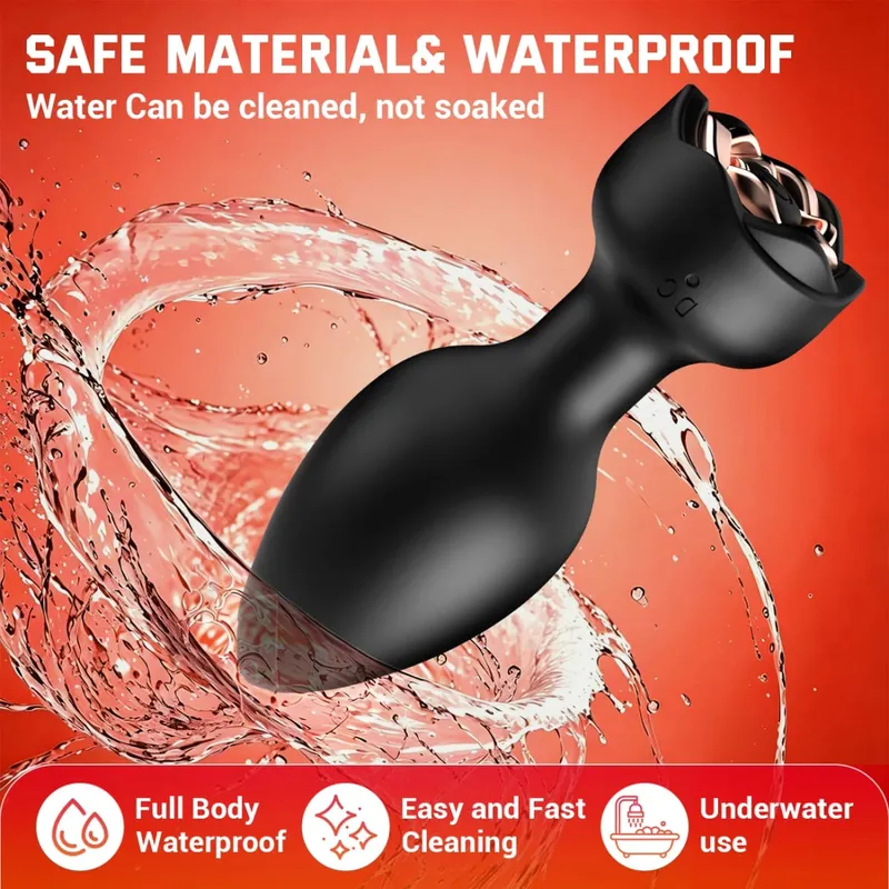 Wireless Control 360° Rotation Wiggle Vibrator Butt Plug for Men Prostate Massager Gay Anal Vibrator Anal Plug Adults Sex Toys