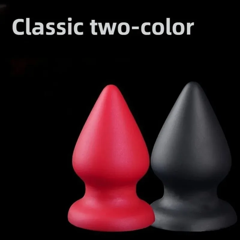 Huge Anal Plug Liquid Silicone Soft Conical Butt Plug Big Anal Dildos for Women Men G-spot /prostate Massage 18+ Sex Toys — image 3