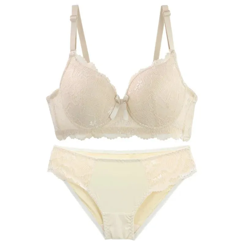 DaiNaFang Thin Bra Removable Straps 3 Rows Hook Push Up Breathable Adjust Side Support Comfort BC Cup Brassiere