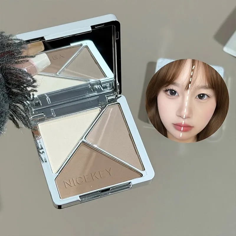 Multipurpose Makeup Sets Include 4 Lip Mud 1 Blush 1 Pressed Powder 1 Eyes Palette 1 Contour Palette With Necklace Gift