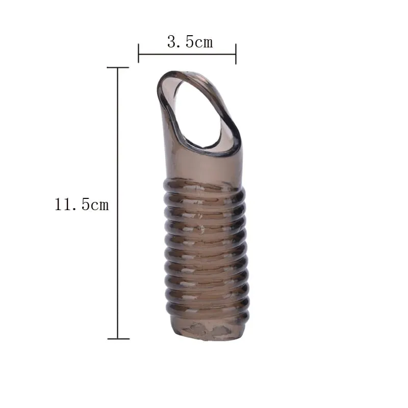 Penis Extender Delay Ejaculation Reusable Penis Sleeve Silicone Cover Enlargement Sex Toys For Men Semen Lock Ring Sex Shop 18+