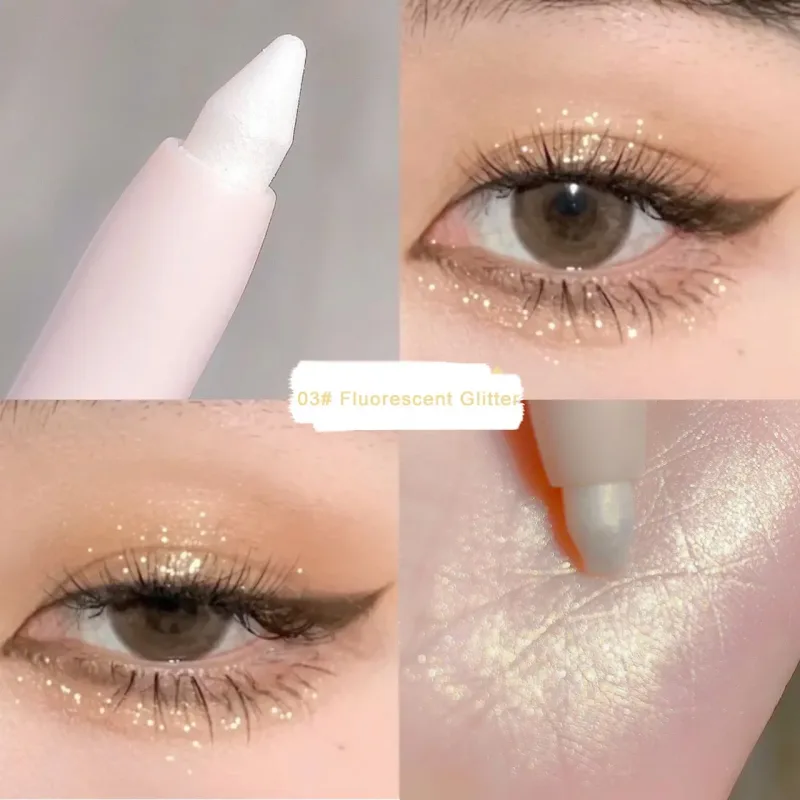 Eye Shadow Lying Silkworm Highlighter Pen Korean Eyes Makeup Matte White Pearl High-gloss Brightening Glitter Eyeshadow Stick