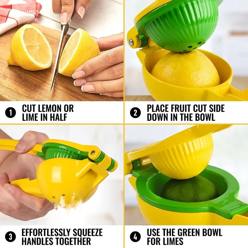 1pc Lemon Squeezer Fresh Orange Citrus Lime Fresh Fruit Juicer Press Metal Hand Press Extractor Portable Manual Juicer