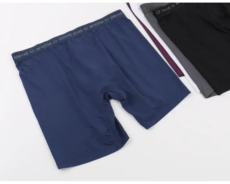 David Archy 3 Pack Mens ชุดชั้นในกางเกงบ็อกเซอร์ Basic MicroModal Soft Breathable Mens Dual Pouch Boxers Quick Dry กีฬาฟิตเนส