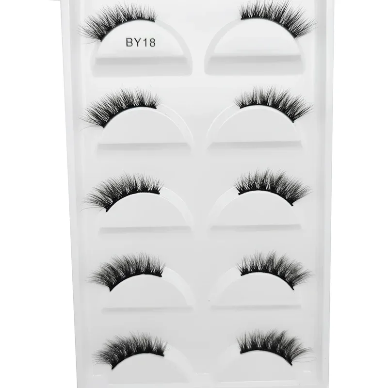 Natural 3D Mink False Eyelashes Soft Wispy Fluffy Eye Faux Lashes Make Up Eyelash Beauty Cat Cilios 5 Pairs 15 Styles