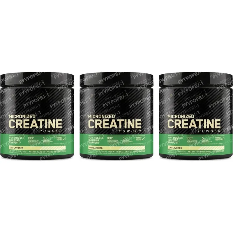 Micronized Creatine Monohydrate Pure & Unflavored Powder for Muscle Building Strength Power & Recovery Support Adults 300g