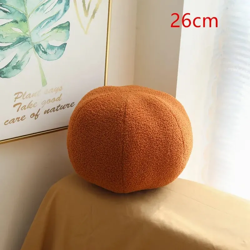 New Nordic Ball Solid Color Cushion Stuffed Flower Plush Pillow for Sofa Waist Office Cushion Kid Toy Gifts Home Decoration