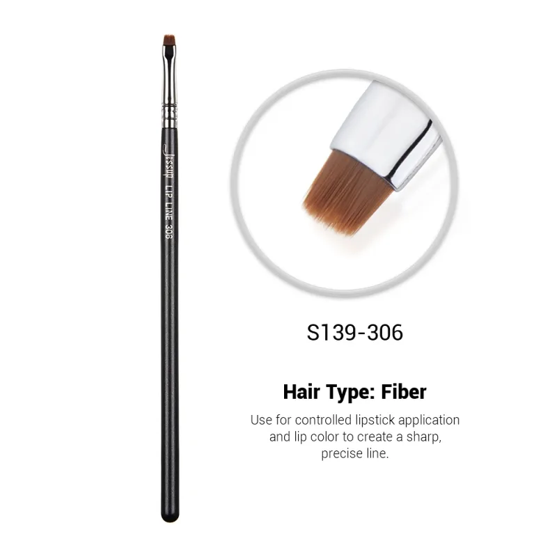 Jessup Lip Brush Professional Lip Makeup Brushes for Lipstick Streak-Free Application Small Tongue Shape Contour Define Lips
