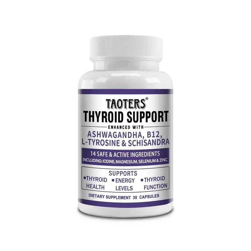 Thyroid Support with Iodine - 120 Capsules (Non-GMO)Energy & Focus & Boost Metabolism - Thyroid Health Supplement