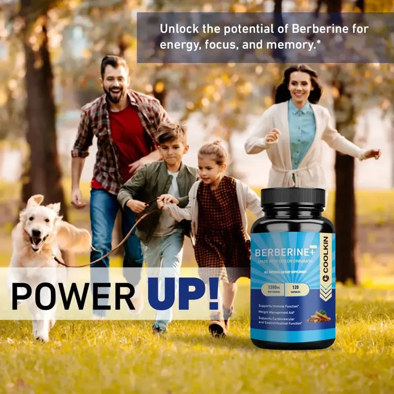 Premium Berberine HCl 1200 Mg Plus Organic Ceylon Cinnamon - Immune System Support Weight Management Supplement