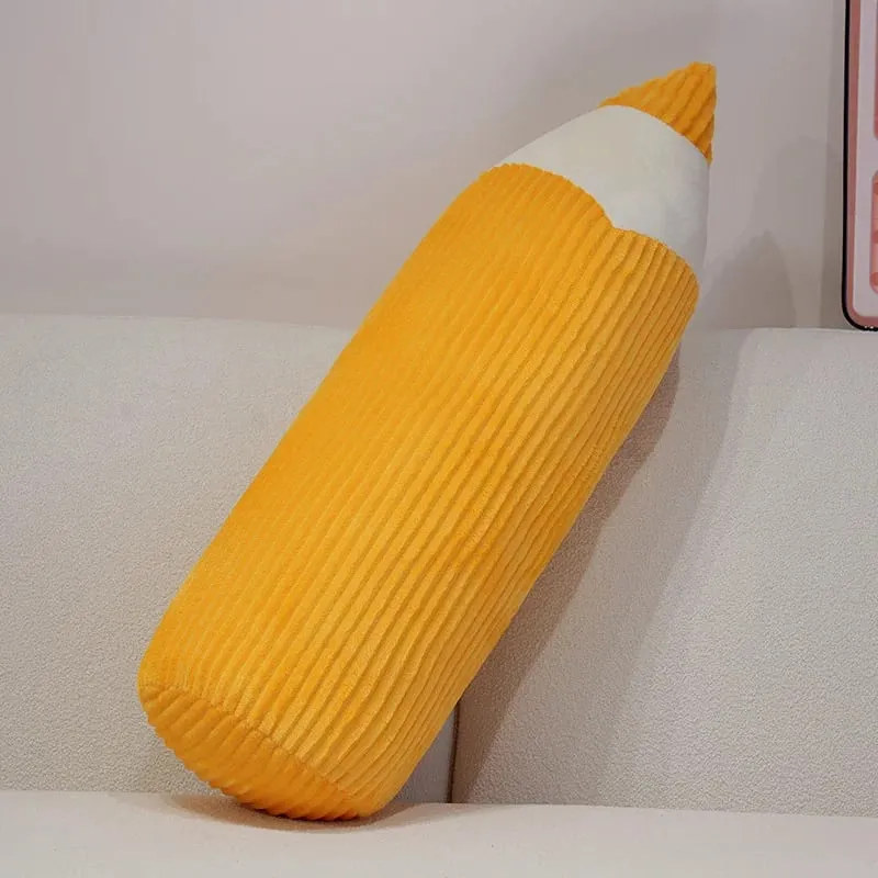 70CM Cartoon Colored Pencil Plush Pillow Soft Sofa Room Cushion Simulation Crayon Toys Nice Gifts