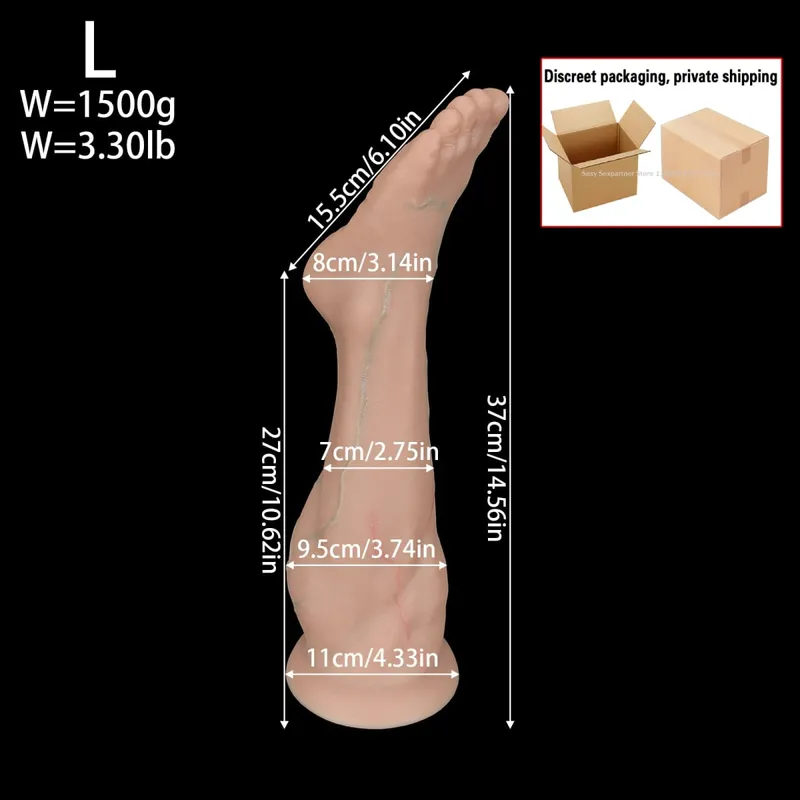 Enorme Siliconen Voet Butt Plug Dikke Been Dildo Grote Anale Plug Anale Expander Masturbator Anus Dilatator Seksspeeltjes Volwassen Speelgoed Sex Shop