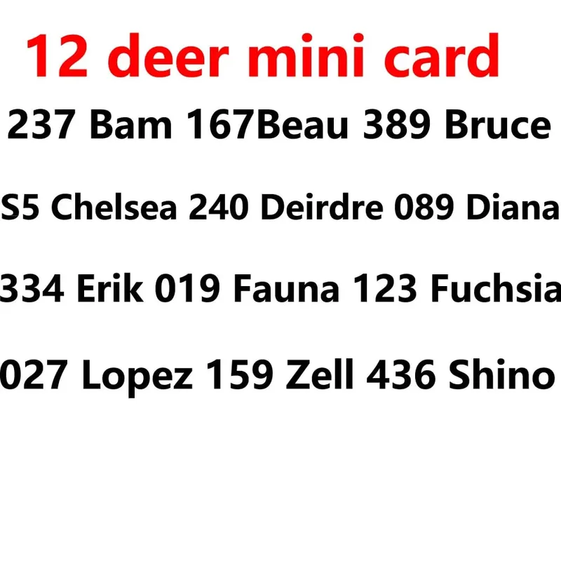 linkage card series 1 to series 5 Sanrio S1 to S6 card NTAG215 NFC Printing animal Card Work for NS switch