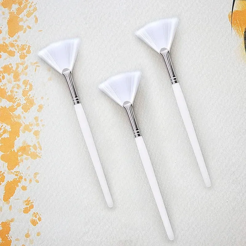 DIY Face Mask Brush Set Soft Applicator Brushes Makeup Tools Includes Soft Fan Facial Brushes Acid Applicator Brush