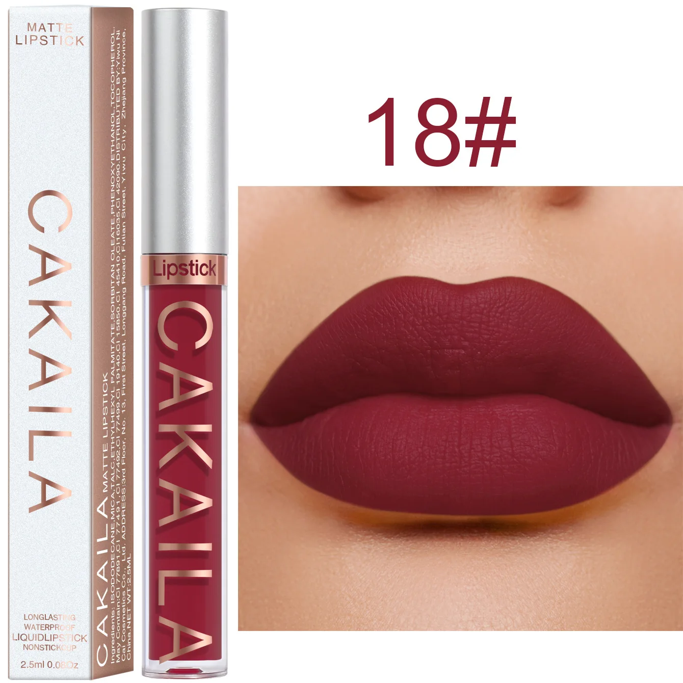 Matte Velvet Lipstick 18 Colors Lip Gloss Long Lasting Non-marking Sexy Waterproof Liquid Lipsticks Lip Makeup Cosmetic