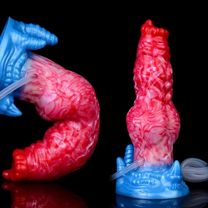 ขนาดใหญ่Knot Squirting-Inflatable Dildo Strong SuckerซิลิโคนInflat Anal Plugเทรนเนอร์เริ่มต้นเพศของเล่นสำหรับผู้หญิงผู้ชาย — image 5